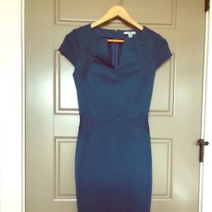 ZAC Zac Posen Teal Sheath Dress - Size 0
